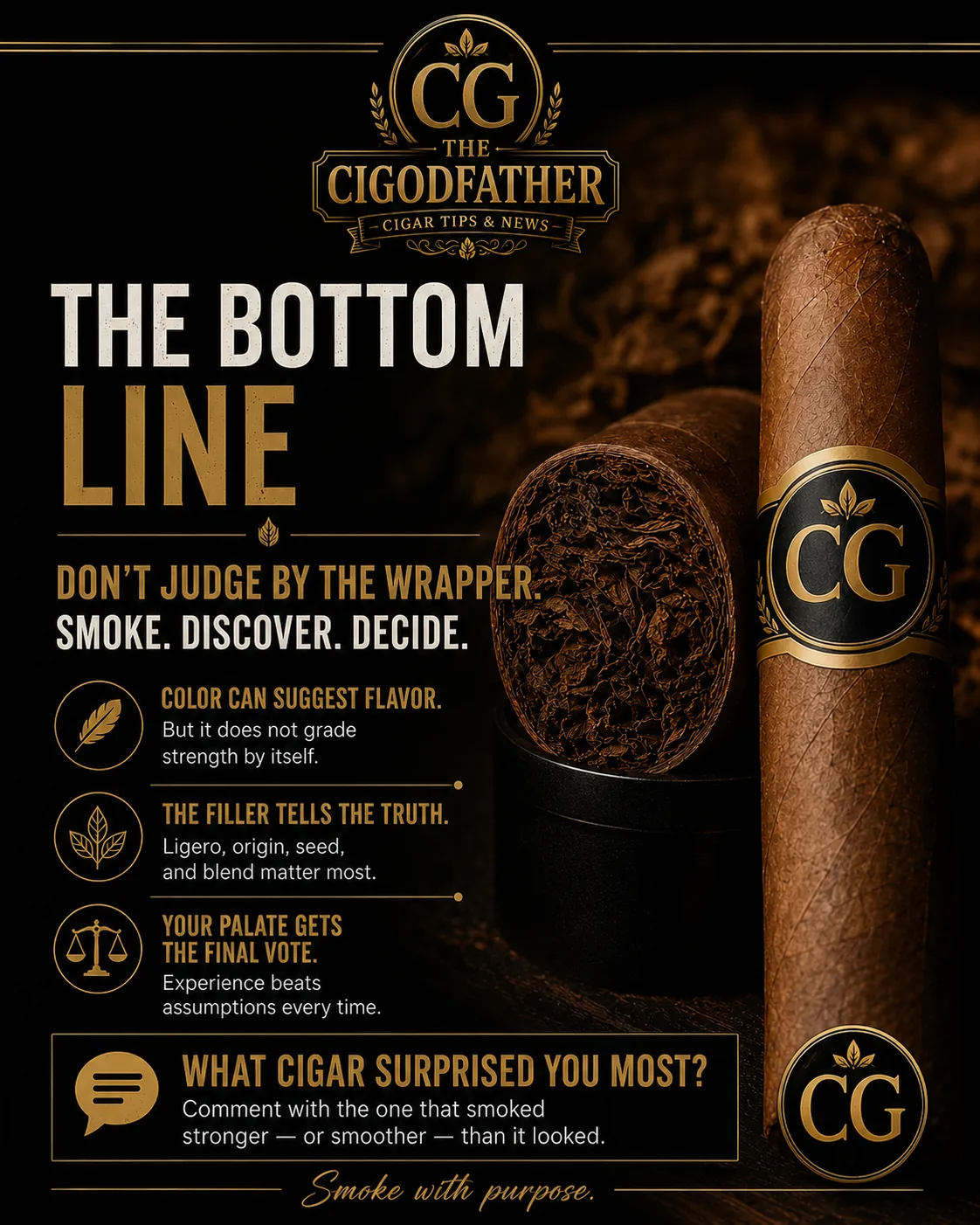 The bottom line: color suggests flavor, the filler tells the truth, your palate gets the final vote